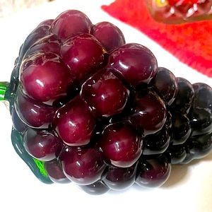 1970s Purple Glass Grape Cluster